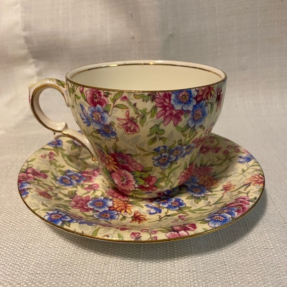 Royal Winton Other - Vintage 1950s Royal Winton Grimwades Bone China Tea Cup & Saucer ‘Mayfair’